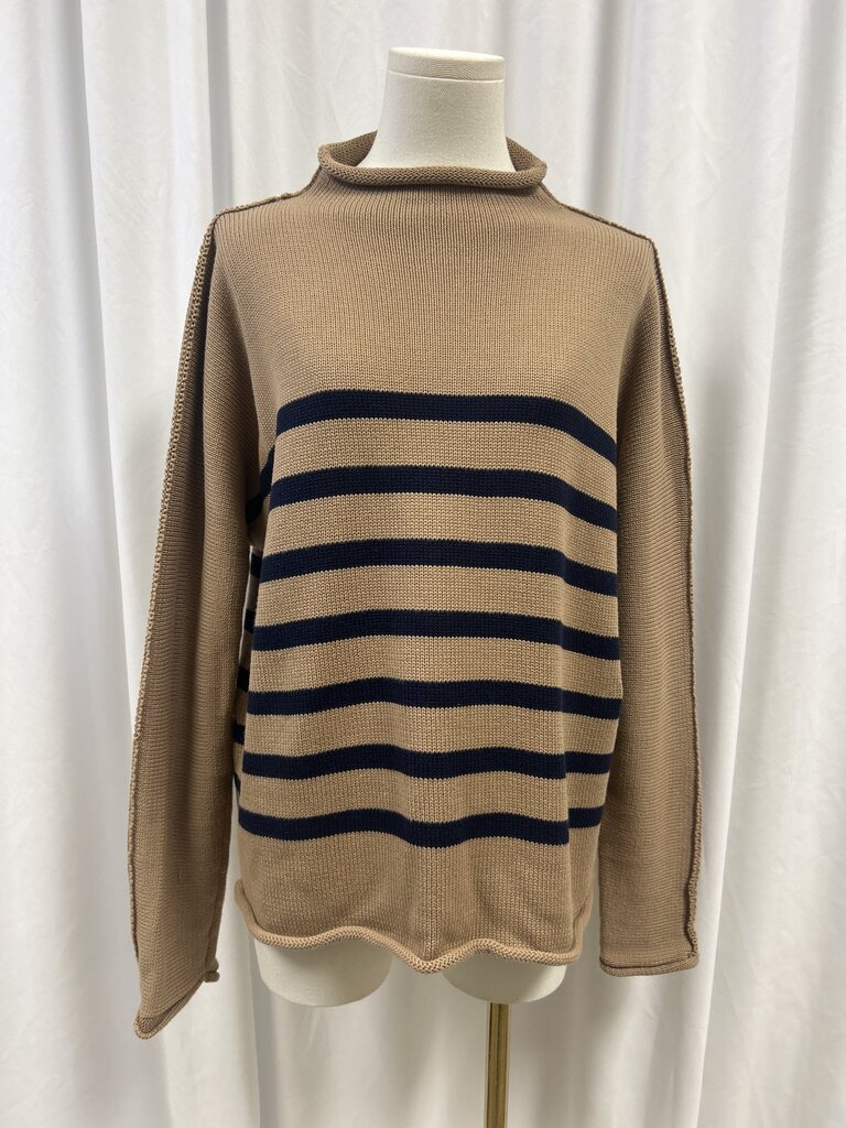 Frank & Eileen Camel Roll Neck Sweater