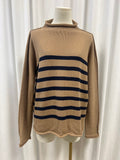 Frank & Eileen Camel Roll Neck Sweater