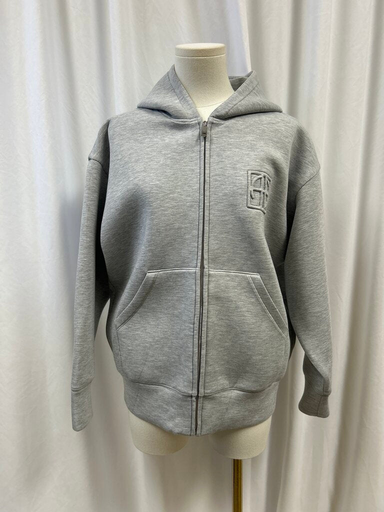 Anine Bing Logo Zip Up Hoodie