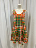 Staud Plaid A-Line Dress