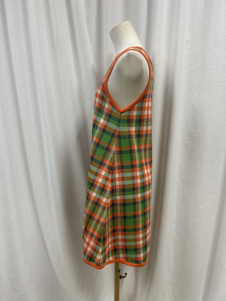 Staud Plaid A-Line Dress