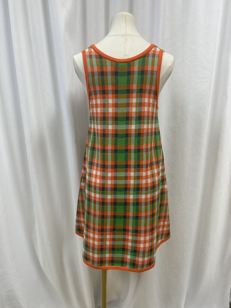Staud Plaid A-Line Dress