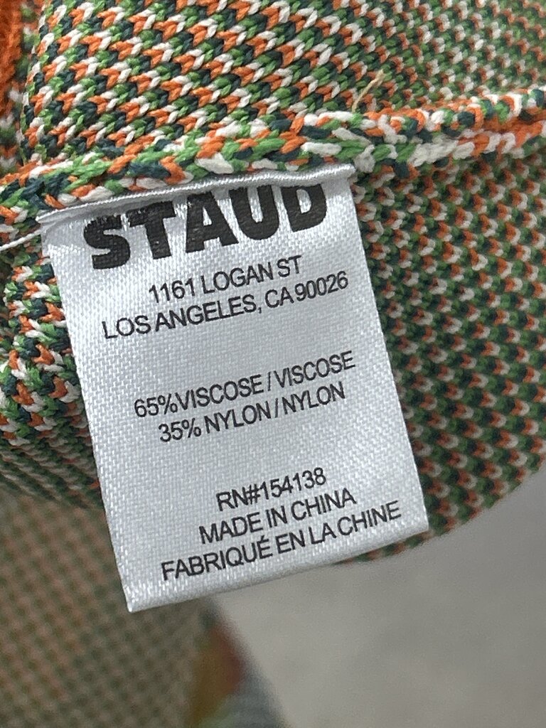 Staud Plaid A-Line Dress