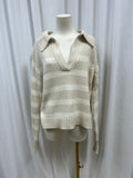 By Together V-Neck Striped Sweater