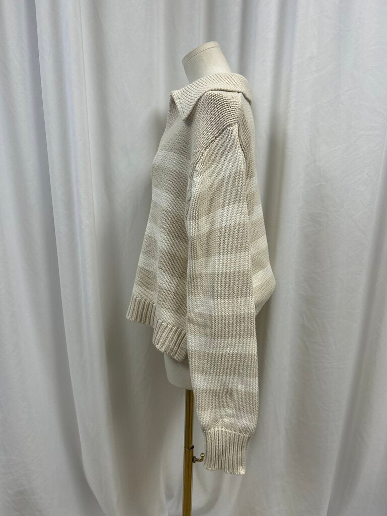 By Together V-Neck Striped Sweater