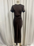 Staud Ruched Waist Maxi Dress (As Is, Hem Pilling)