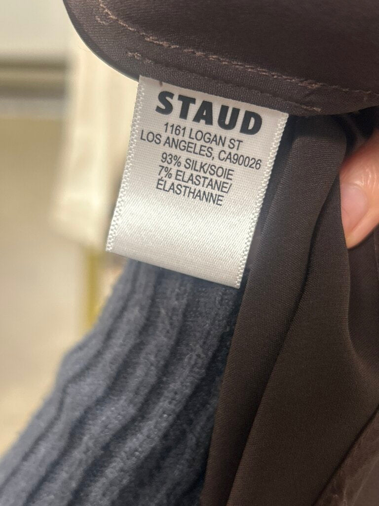 Staud Ruched Waist Maxi Dress (As Is, Hem Pilling)