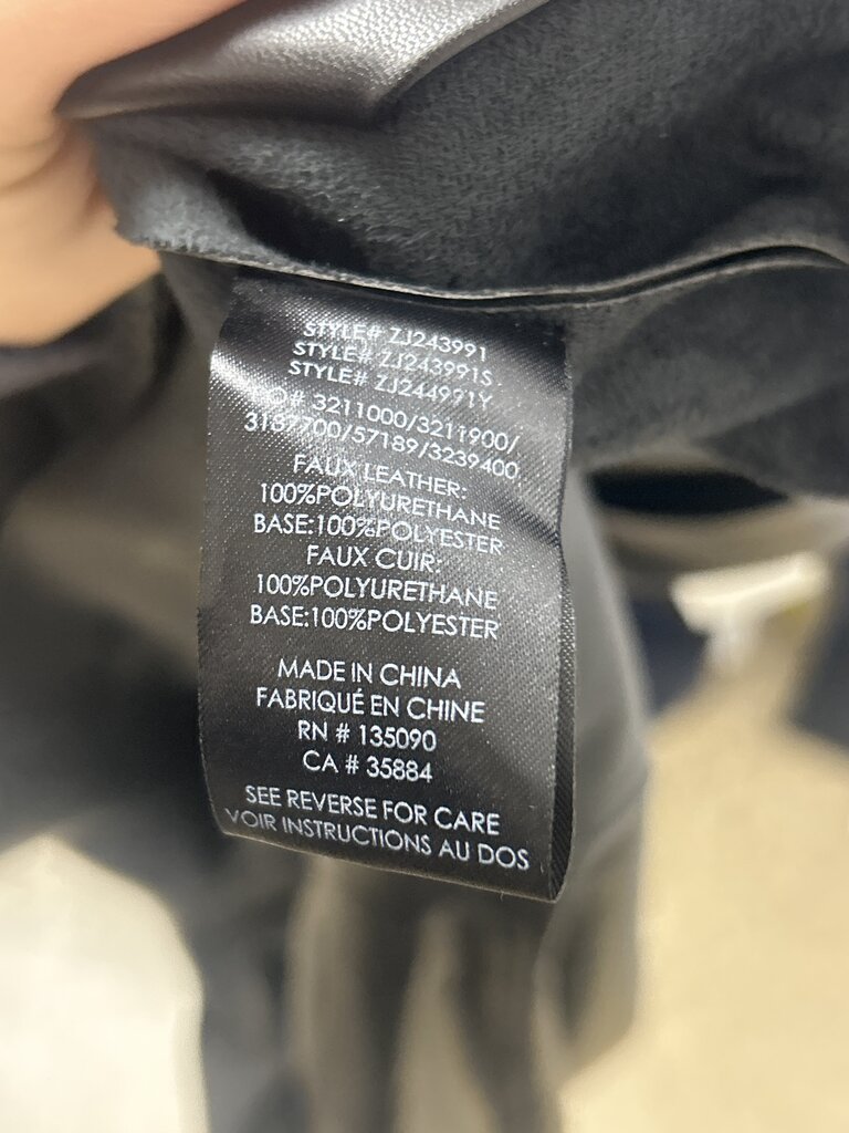 Z Supply Vegan Leather Cropped Jacket