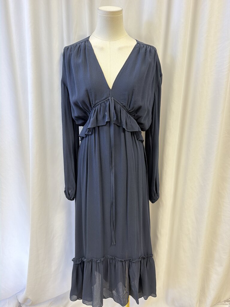 The Kooples Silk V-Neck Maxi Dress