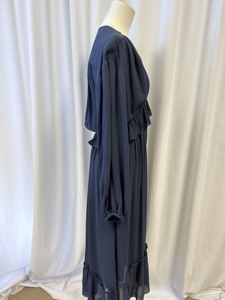 The Kooples Silk V-Neck Maxi Dress