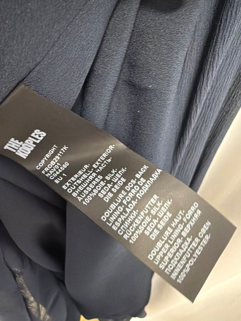 The Kooples Silk V-Neck Maxi Dress