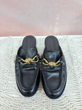 Bottega Leather Mule Knotted Hardware