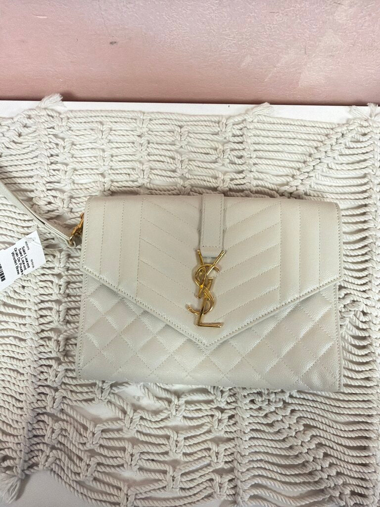 Saint Laurent Grain De Poudre Wristlet