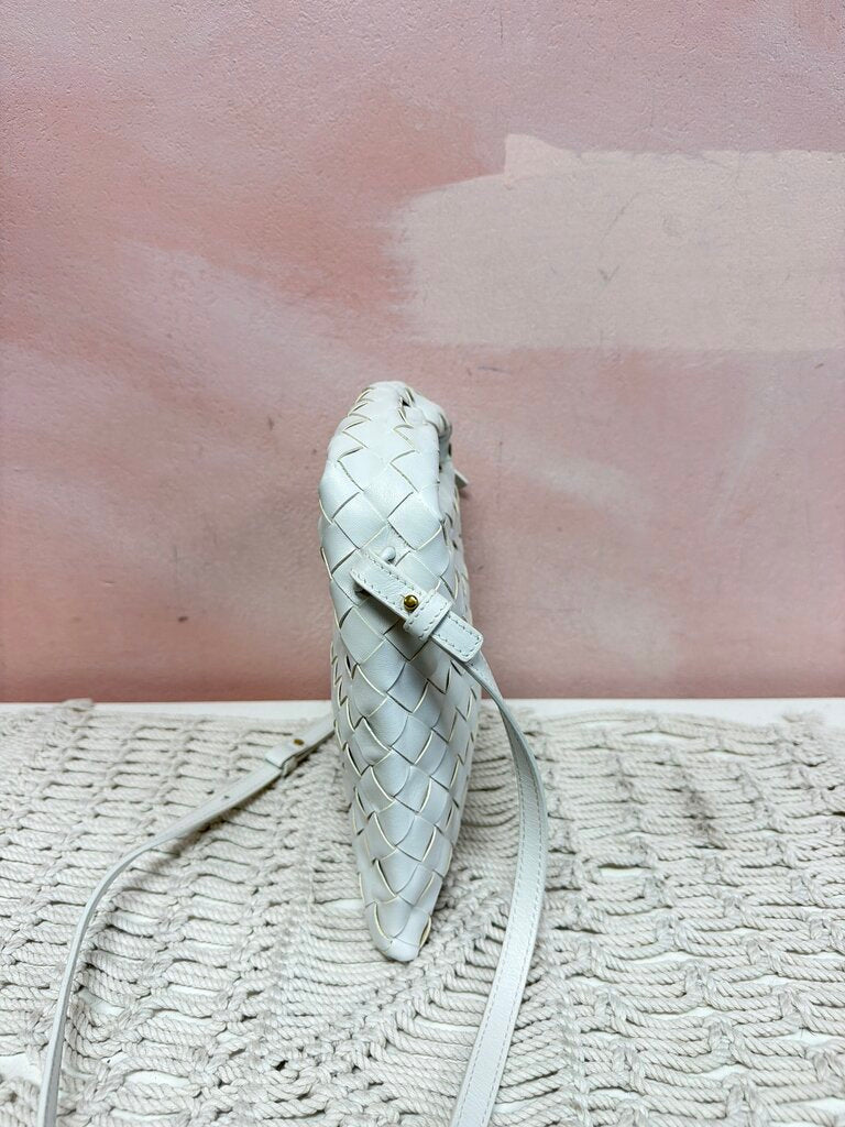 Bottega Mini Hop Intrecciato Shoulder Bag w/ Dustbag