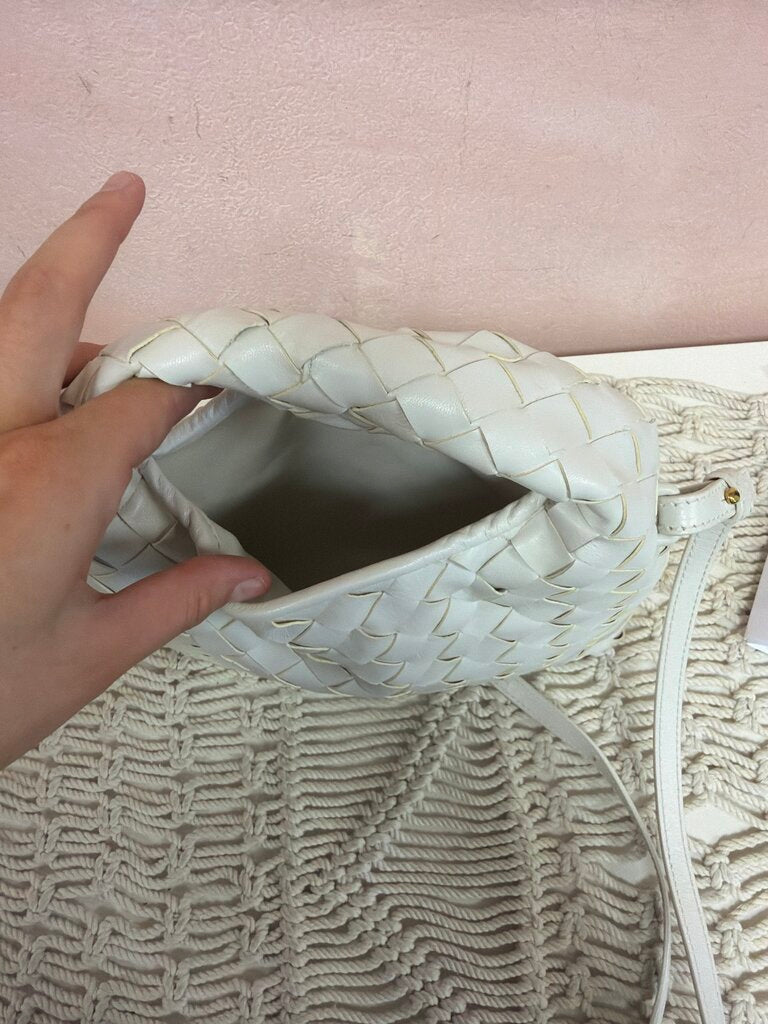 Bottega Mini Hop Intrecciato Shoulder Bag w/ Dustbag
