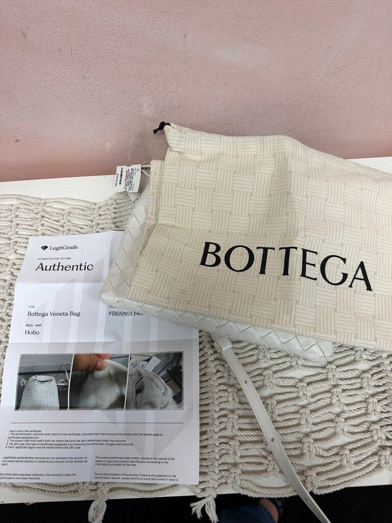 Bottega Mini Hop Intrecciato Shoulder Bag w/ Dustbag