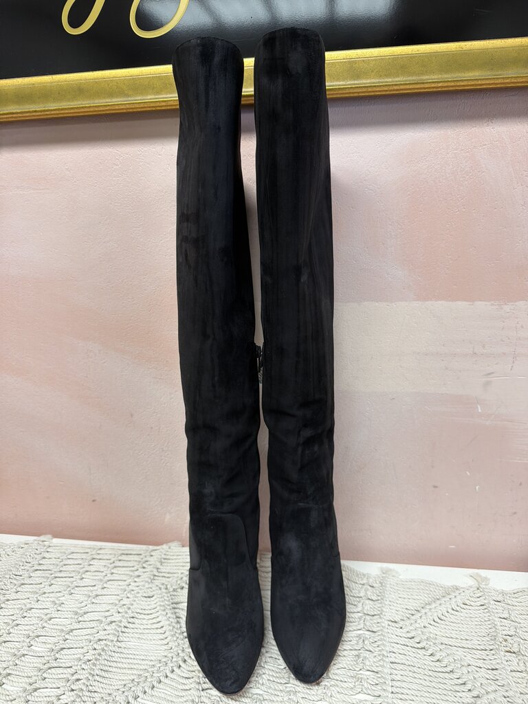 Louboutin Suede "Eleonor Botta" Tall Boot w/ Box & Dustbag (Originally Aprox. $2190)
