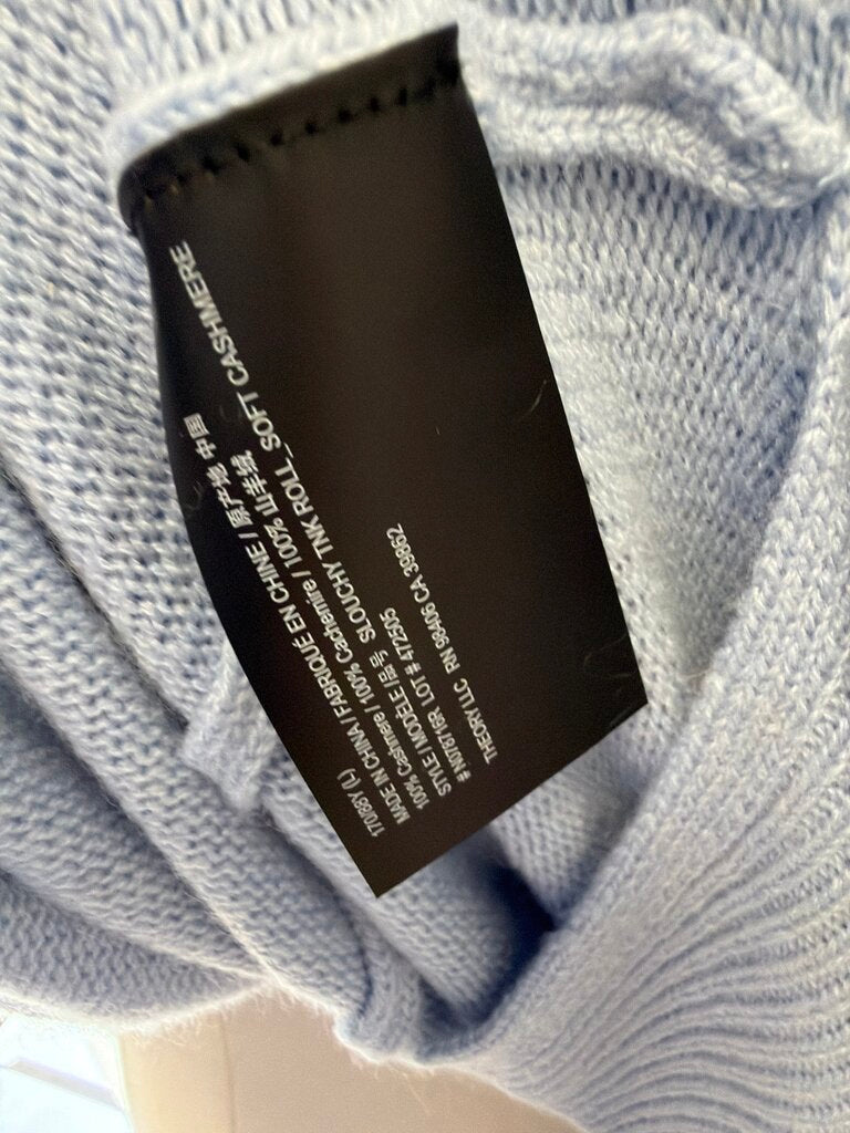 Theory "Slouchy TNK Roll" Cashmere Sweater NWT (Originally $425)