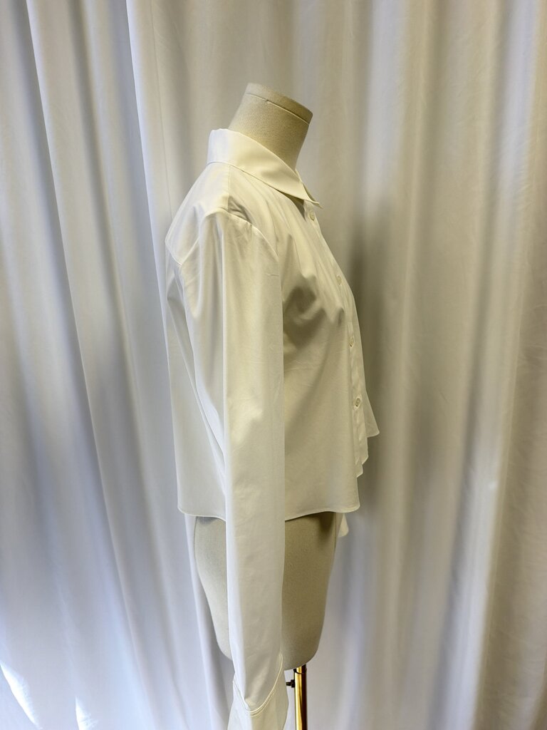 Theory Cropped Button Up