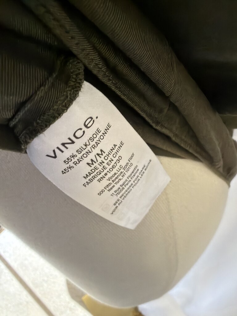 Vince V-Neck Button Up Short Sleeve