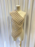 Cult Gaia One Shoulder Asymmetrical Knit Top
