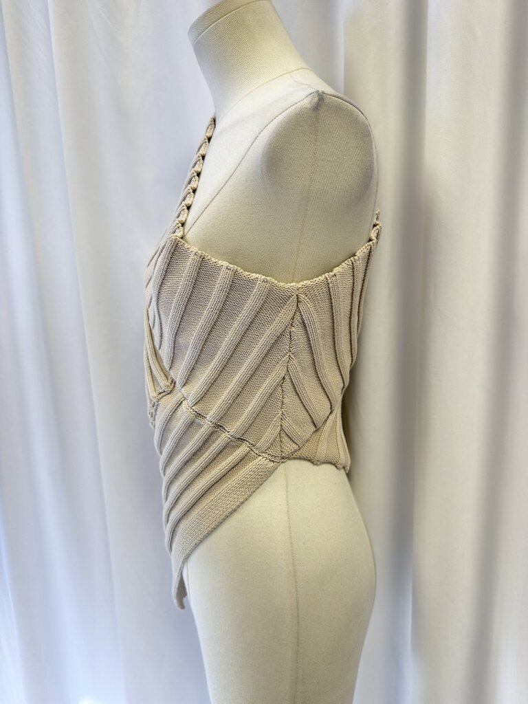 Cult Gaia One Shoulder Asymmetrical Knit Top
