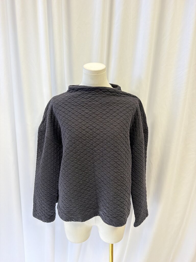 Eileen Fisher Quilted Mock Neck Long Sleeve