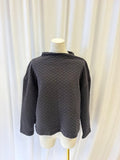Eileen Fisher Quilted Mock Neck Long Sleeve