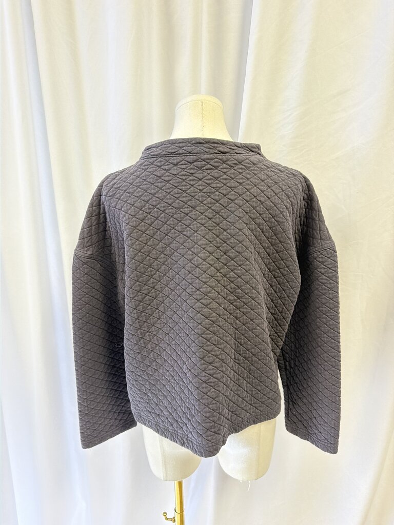 Eileen Fisher Quilted Mock Neck Long Sleeve