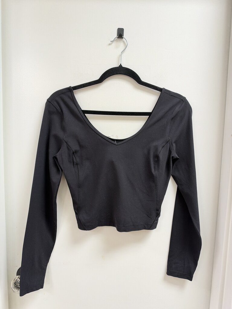 Lululemon Long Sleeve V-Neck Crop Top