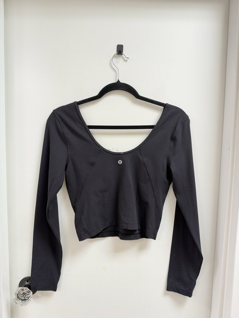 Lululemon Long Sleeve V-Neck Crop Top