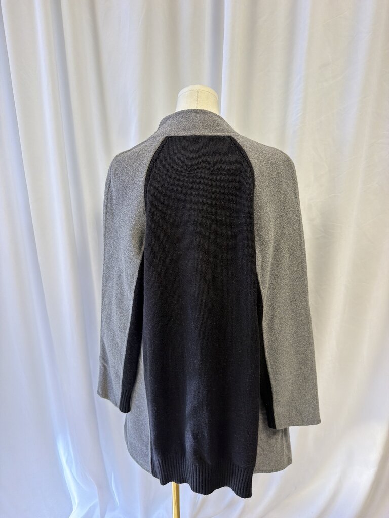 Vince Wool Blend Mixed Material Mid Length Coat