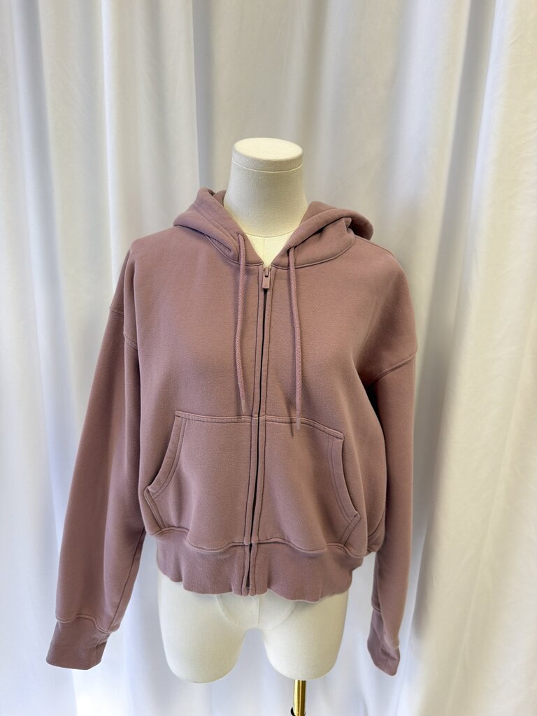 Aritzia Boyfriend Fit Sweatfleece Cozy Fleece Hooded Zip Up