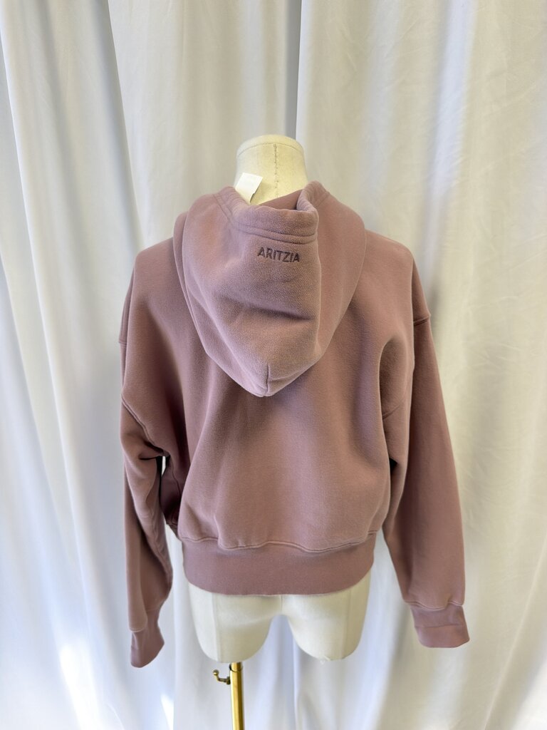 Aritzia Boyfriend Fit Sweatfleece Cozy Fleece Hooded Zip Up