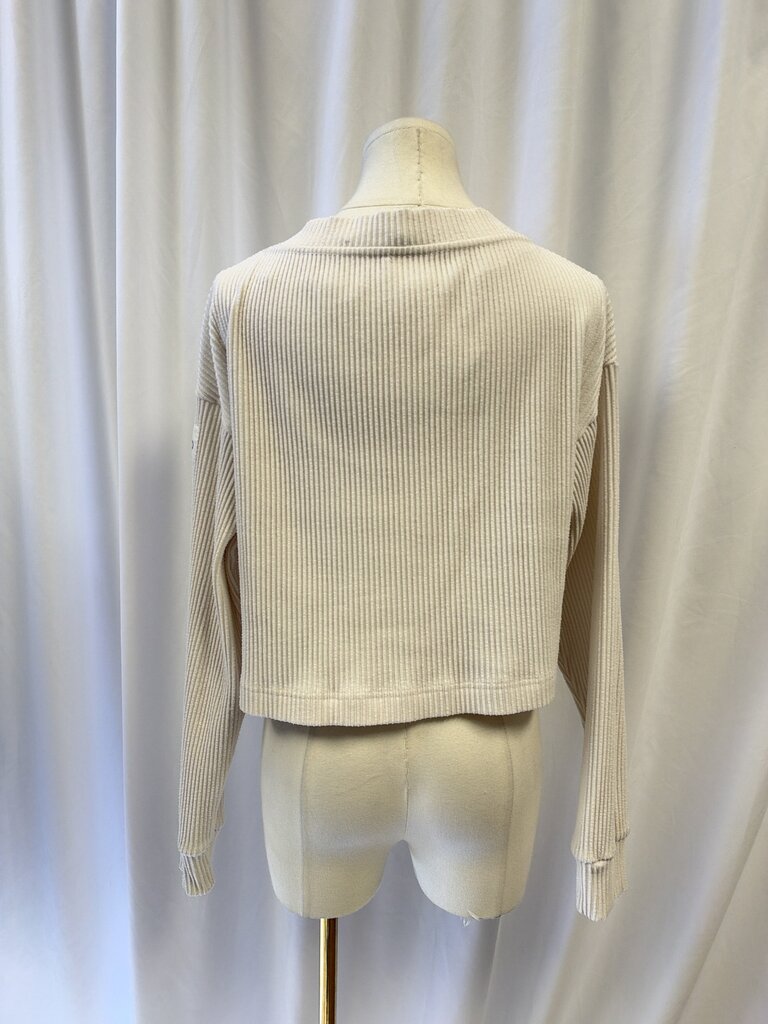 Alo Ribbed Cropped V-Neck
