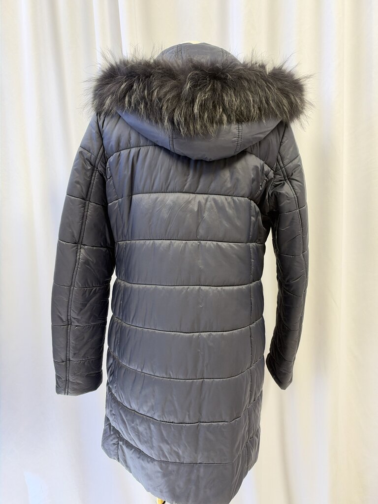 Gimo's Reversible Virgin Wool Coat w/ Raccoon Trim Hood