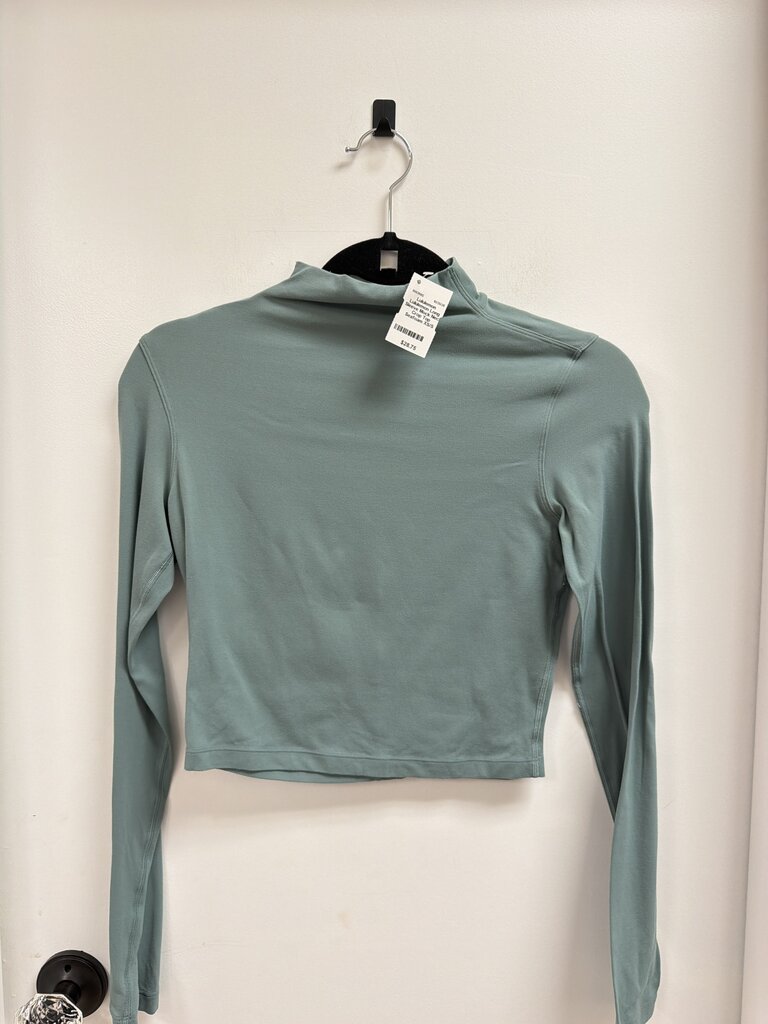 Lululemon Long Sleeve Mock Neck Crop Top