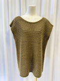Lafayette 148 Sequin Wide Knit Sleeveless Tunic