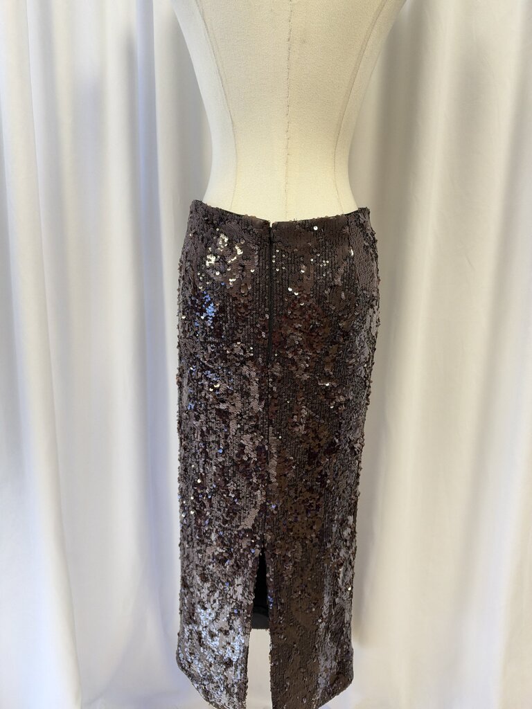 Veronica Beard Patterned Sequin Midi Skirt