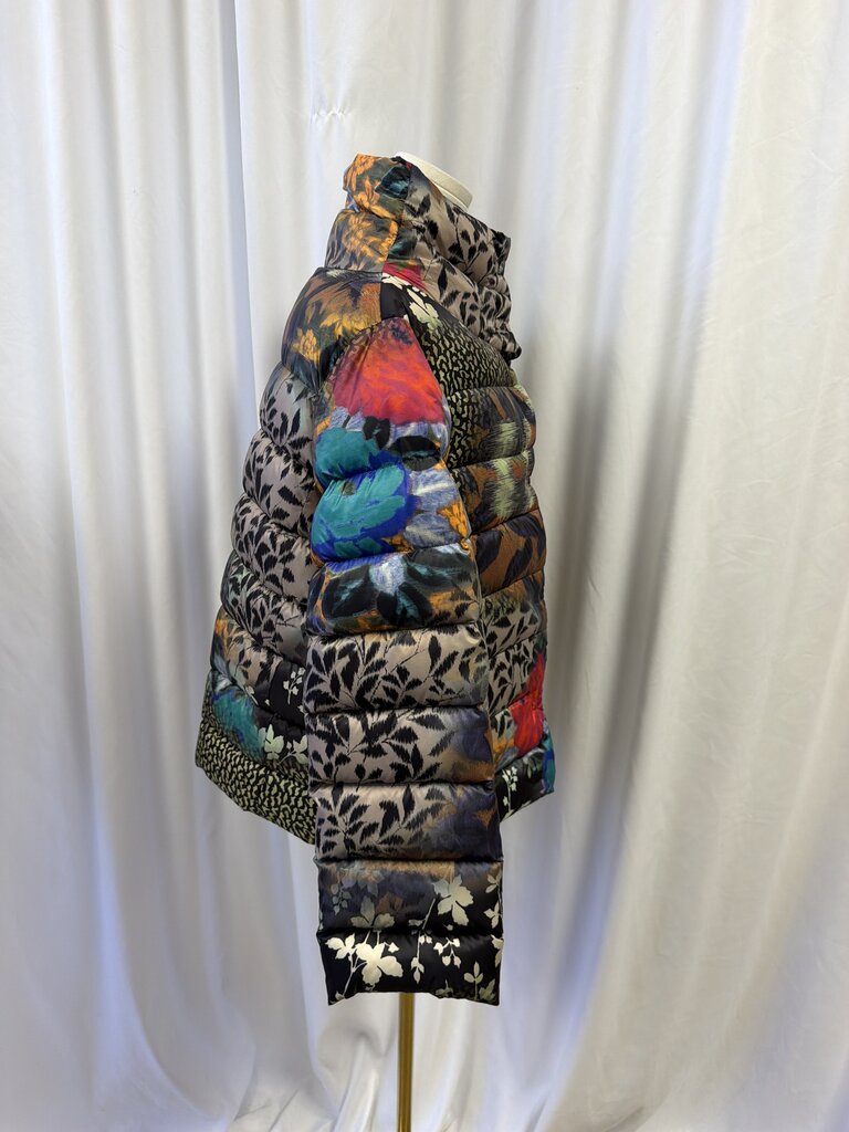 Etro Mixed Print Quilted Puffer Jacket