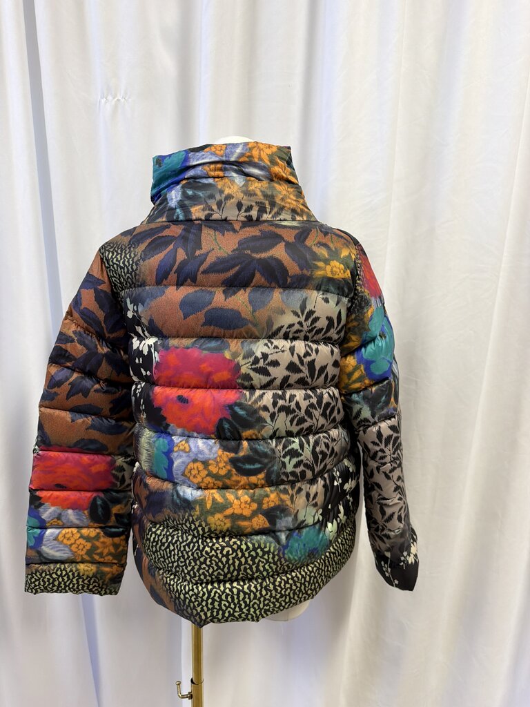 Etro Mixed Print Quilted Puffer Jacket