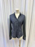 Akris Mixed Materiel Button Up