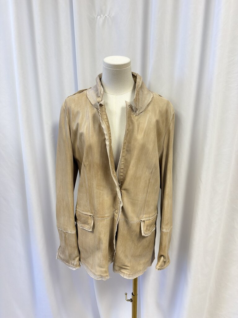 Schyia Lamb Leather Oversized Jacket