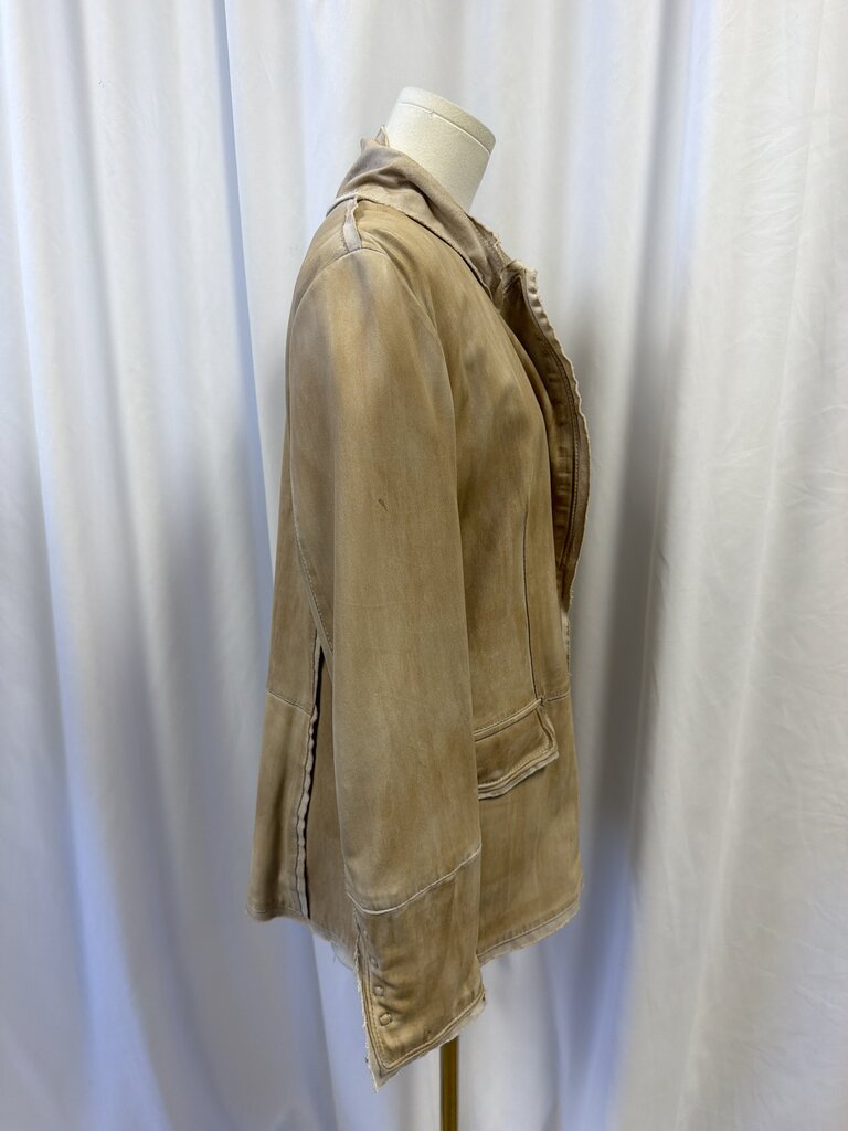 Schyia Lamb Leather Oversized Jacket