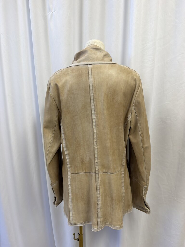 Schyia Lamb Leather Oversized Jacket