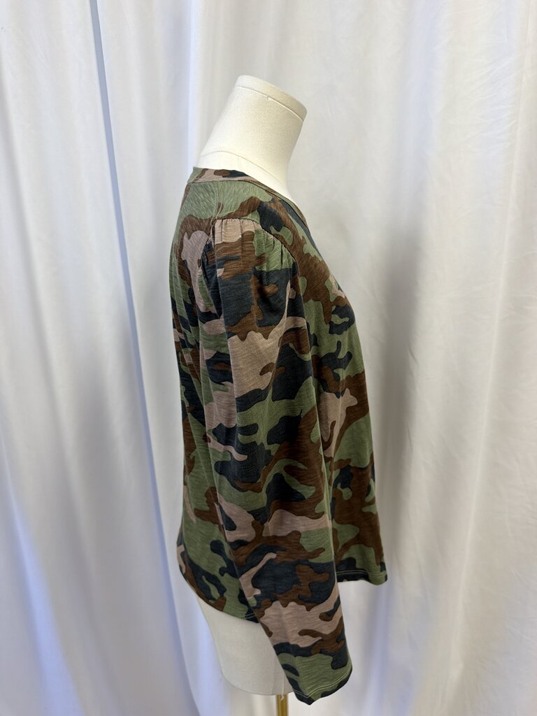 Veronica Beard Puff Long Sleeve Top
