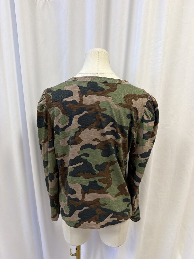 Veronica Beard Puff Long Sleeve Top
