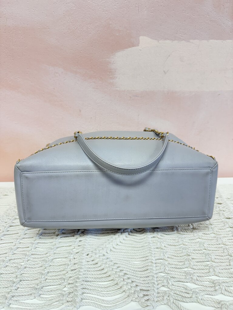 Chanel Chain Lines Quilted Calfskin Shopping Tote '21 (Rare Find)
