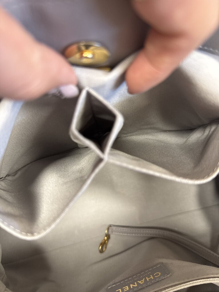 Chanel Chain Lines Quilted Calfskin Shopping Tote '21 (Rare Find)