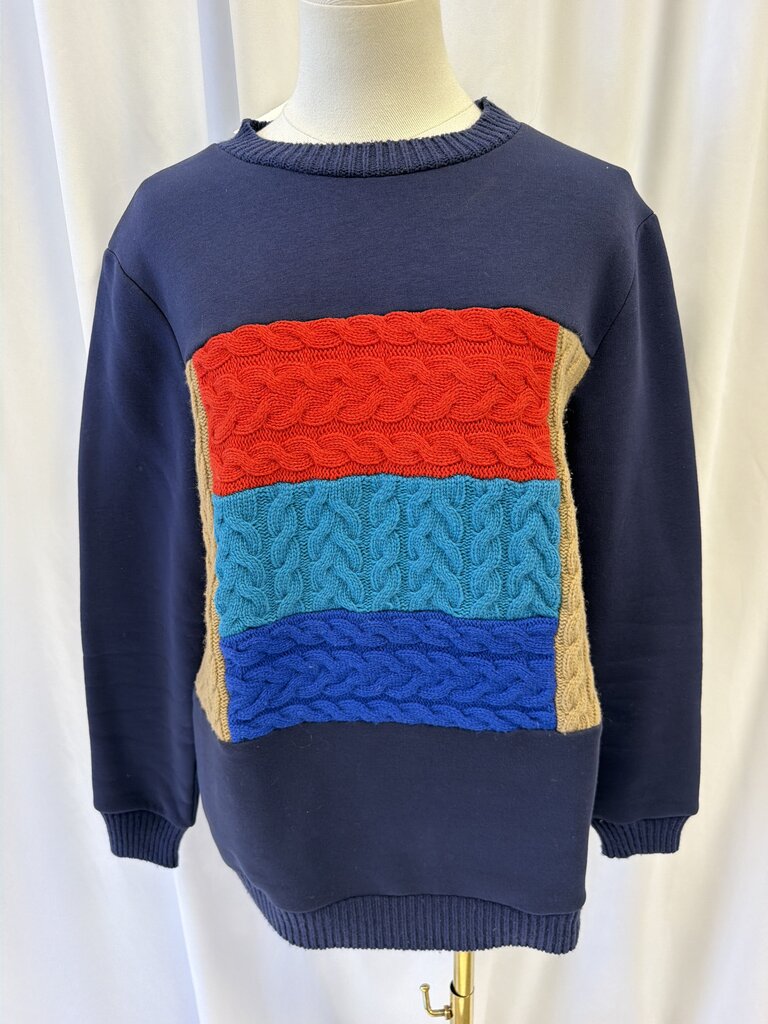 Weekend Max Mara Mixed Material Crewneck Sweatshirt
